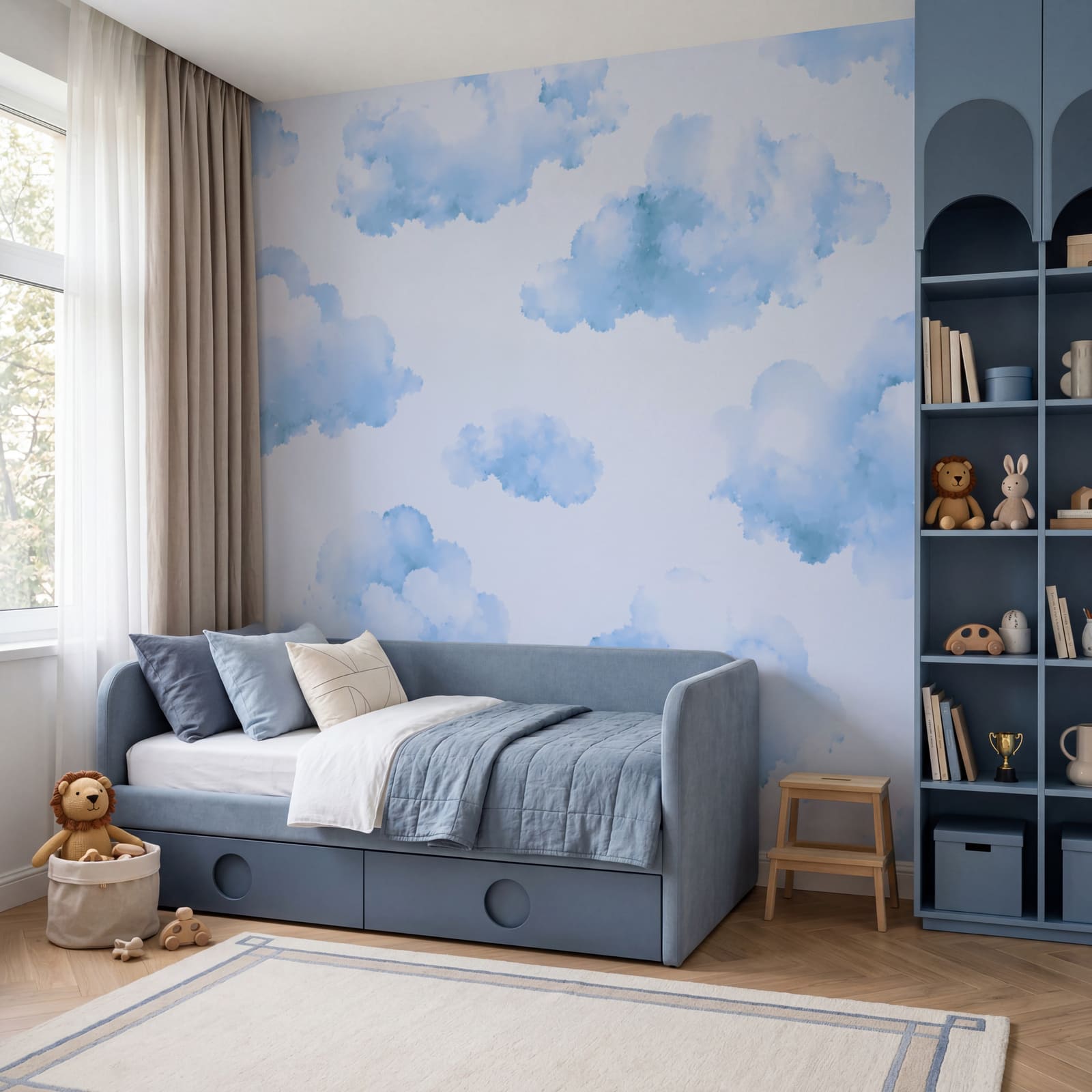 Een groep wolken aan de hemel Een groep wolken aan de hemel