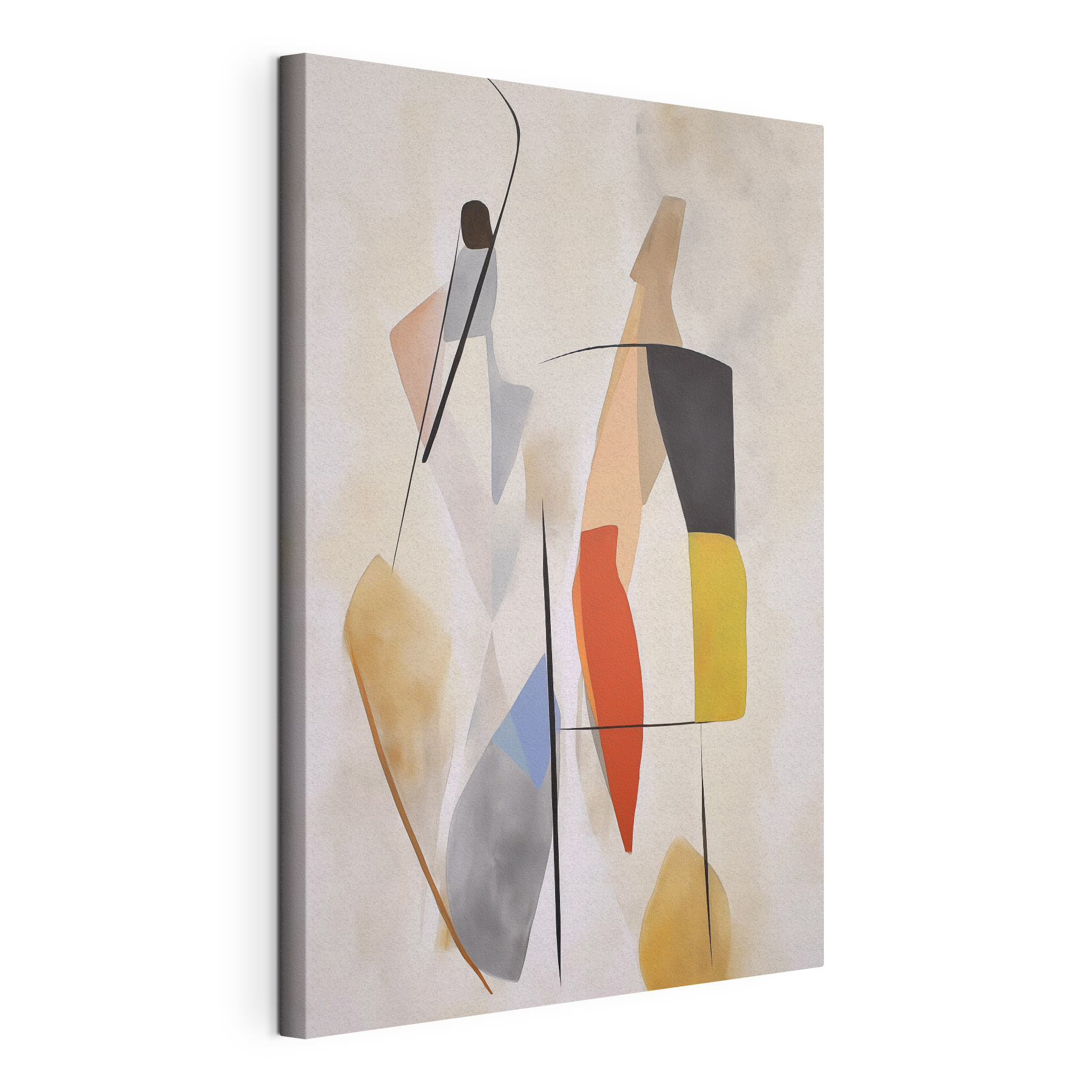 Painting of a couple of people