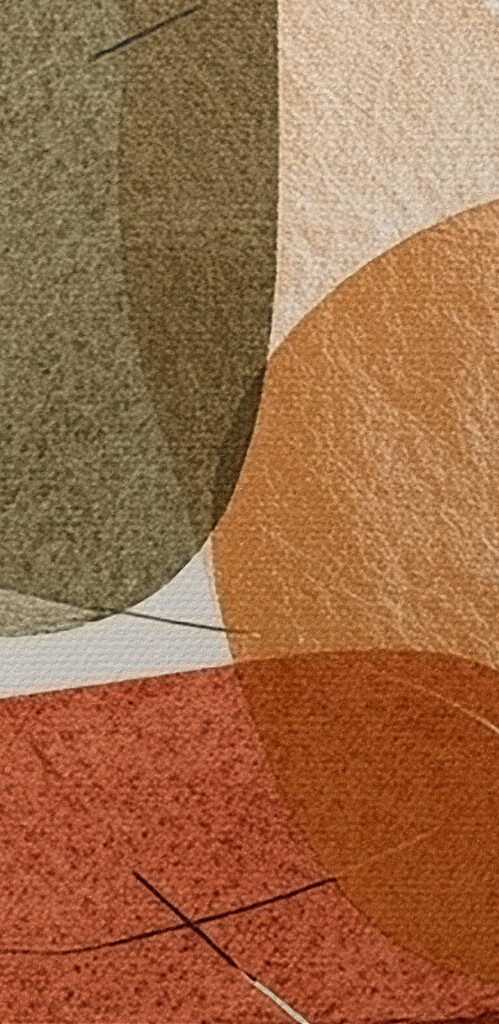 Abstract shapes on neutral background