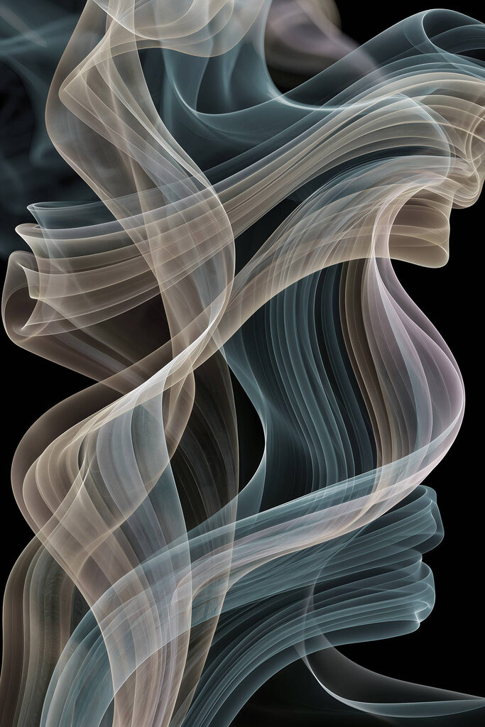 Flowing waves of soft color Flowing waves of soft color