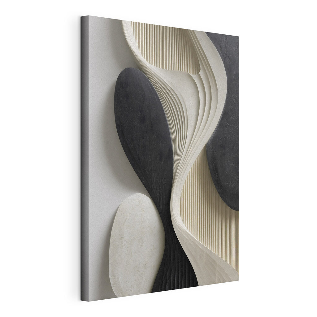 Black and white sculpture