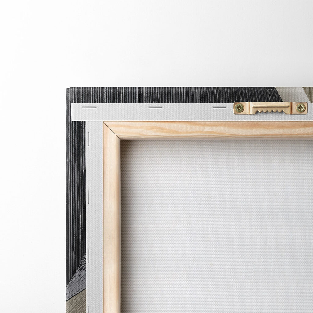 Black and white wavy wall art