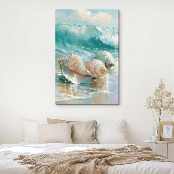Group of seashells on a beach