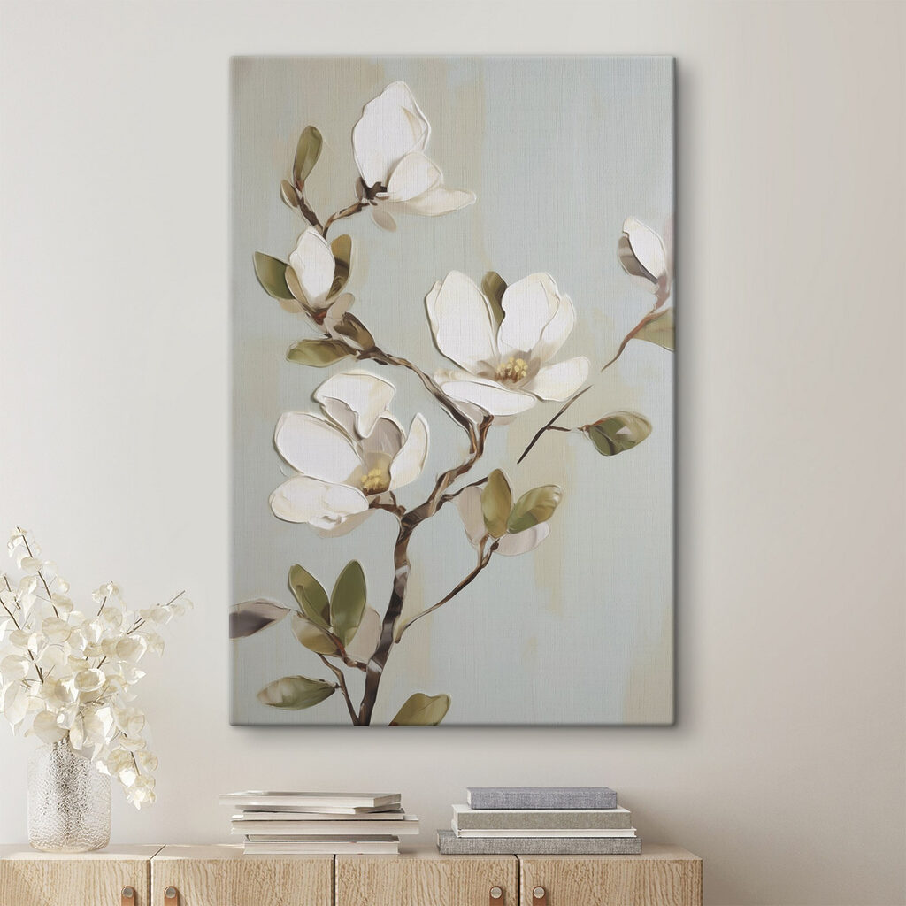 Painting of a white flower