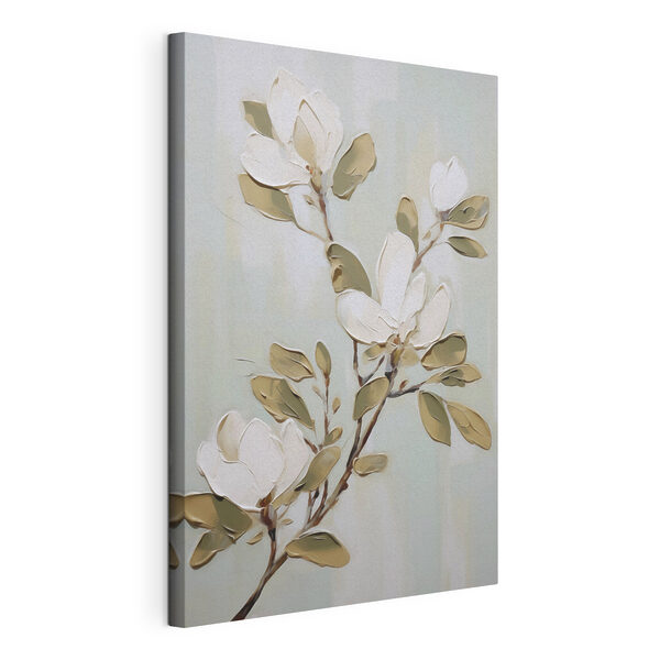 Canvas Schilderijen Canvas Schilderijen Schilderij van een witte bloem (Artikelnummer: s49902)