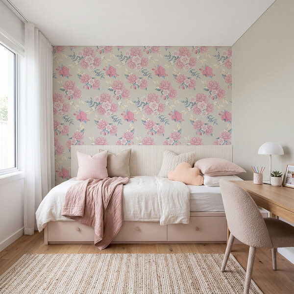 Patroon met roze bloemen