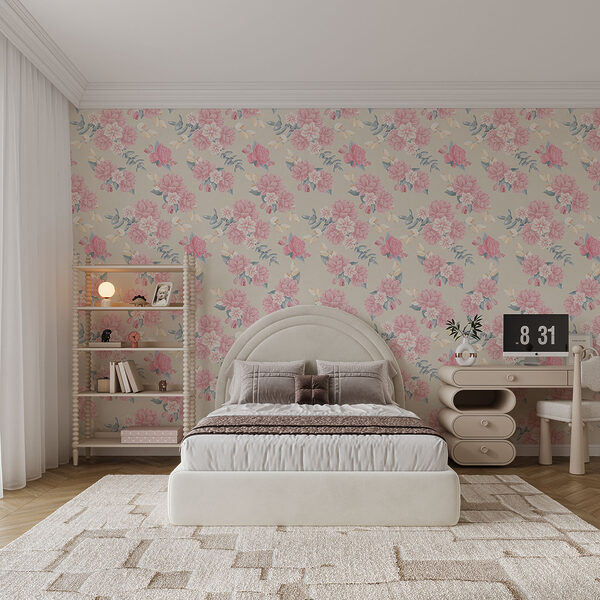 Patroon met roze bloemen