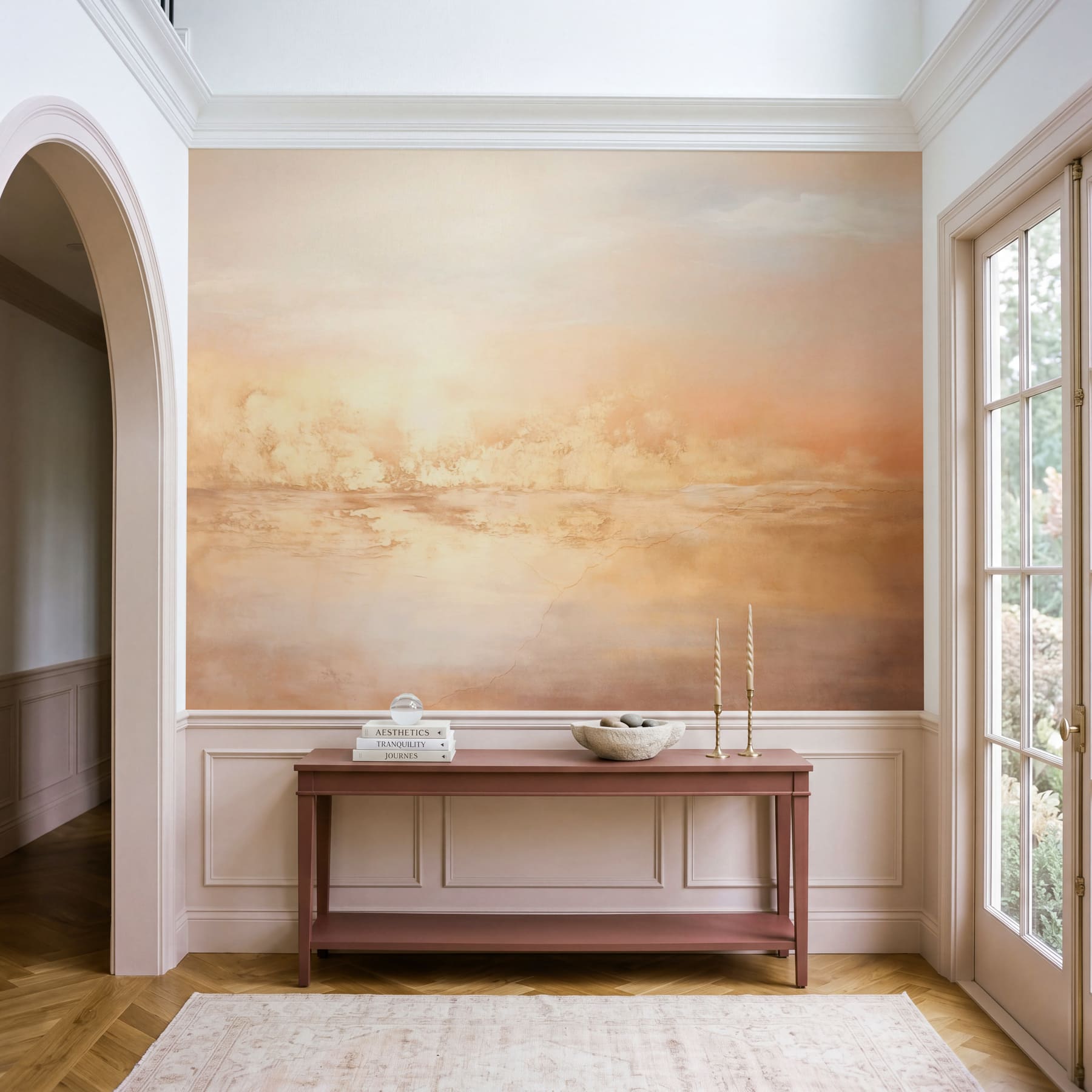 Schilderij van een woestijnlandschap Schilderij van een woestijnlandschap
