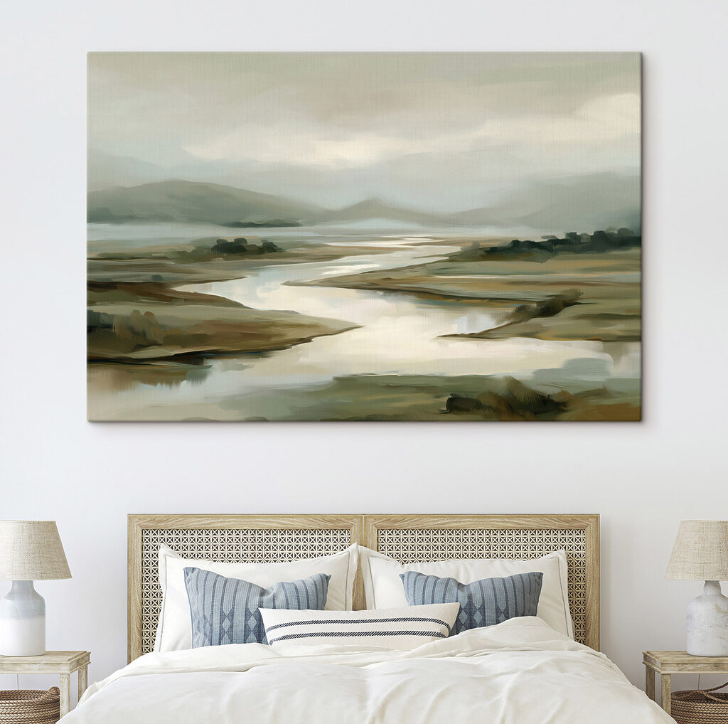 River running through a valley