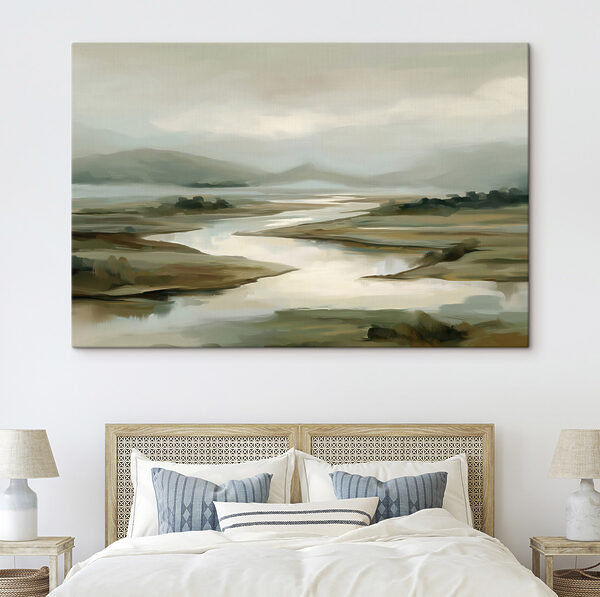 River running through a valley