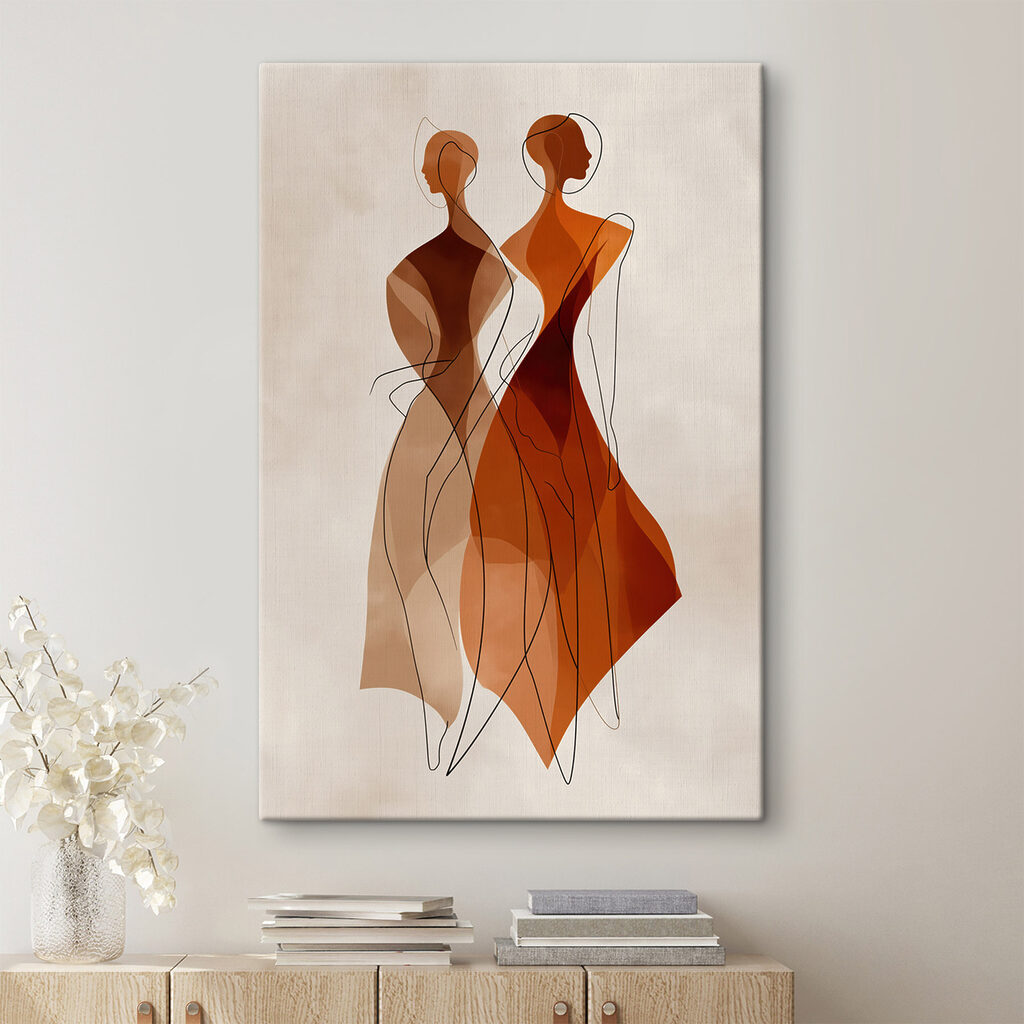 Drawing of two women