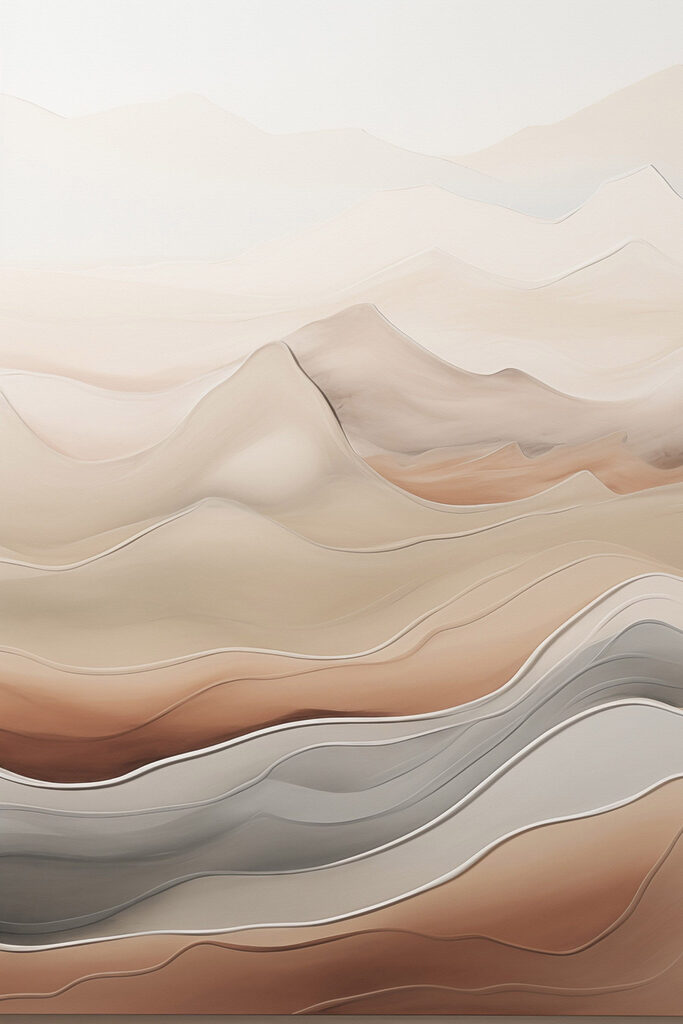 Serene waves of soft earth tones Serene waves of soft earth tones