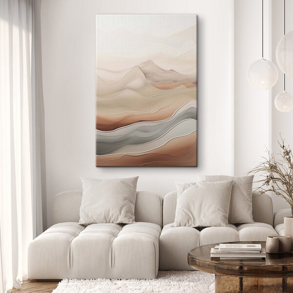 Serene waves of soft earth tones Serene waves of soft earth tones