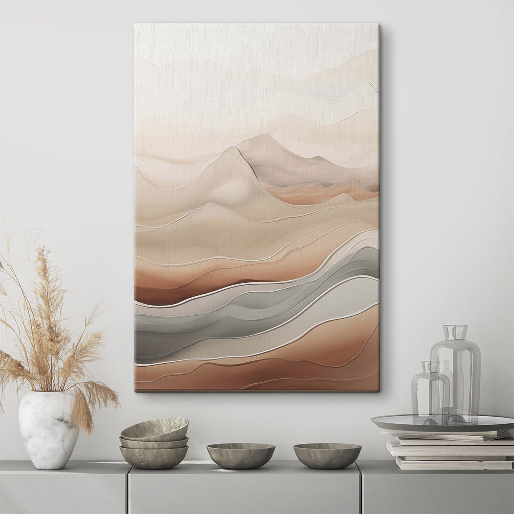 Serene waves of soft earth tones Serene waves of soft earth tones