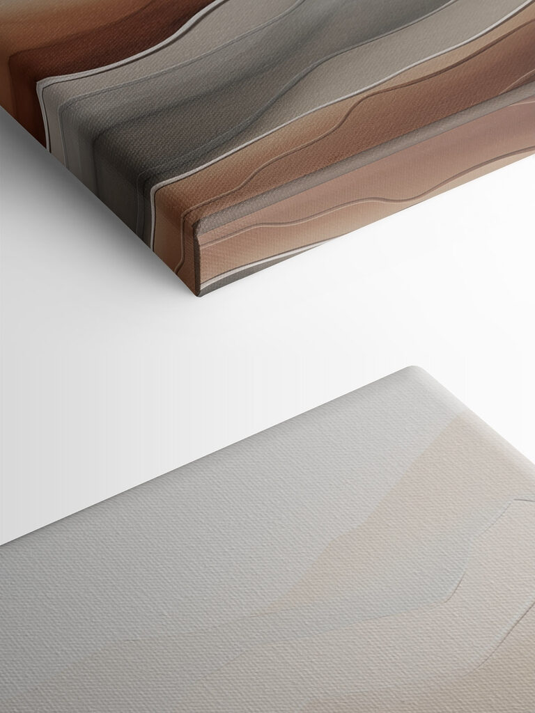 Serene waves of soft earth tones Serene waves of soft earth tones