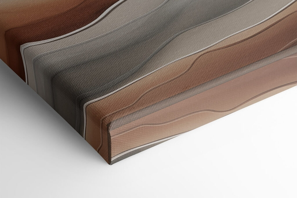 Serene waves of soft earth tones Serene waves of soft earth tones