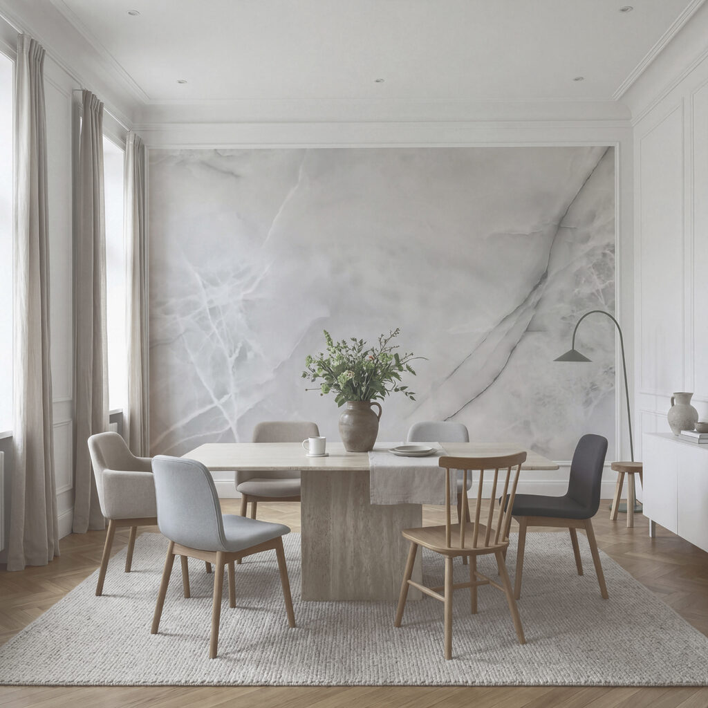 Elegant marmeren oppervlak met subtiele adering Elegant marmeren oppervlak met subtiele adering