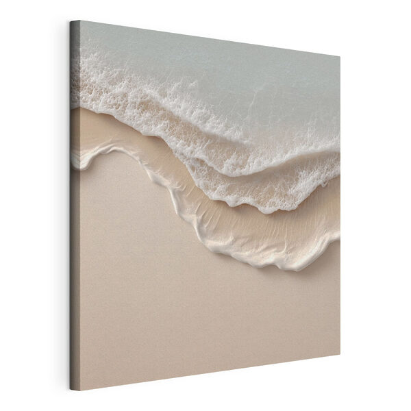 Waves and sand on a beach