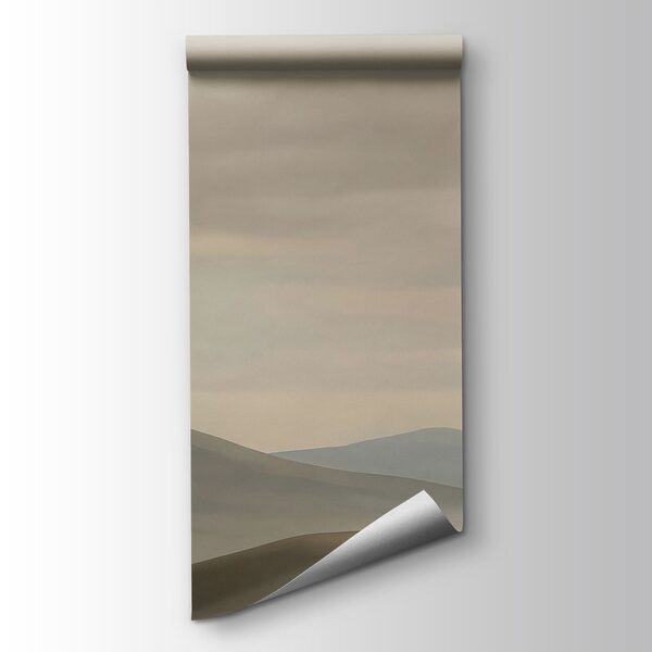Landscape of a desert with hills and clouds Landscape of a desert with hills and clouds