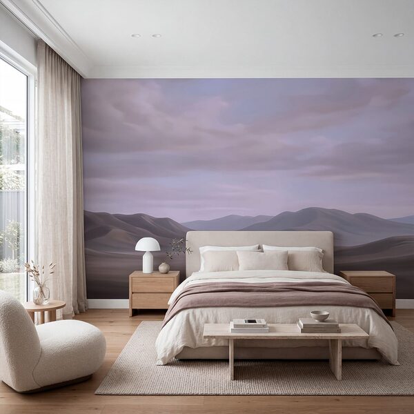 Fotobehang Landschap van een woestijn met heuvels en wolken (Artikelnummer: t00853v1) Fotobehang Fotobehang Landschap van een woestijn met heuvels en wolken (Artikelnummer: t00853v1)