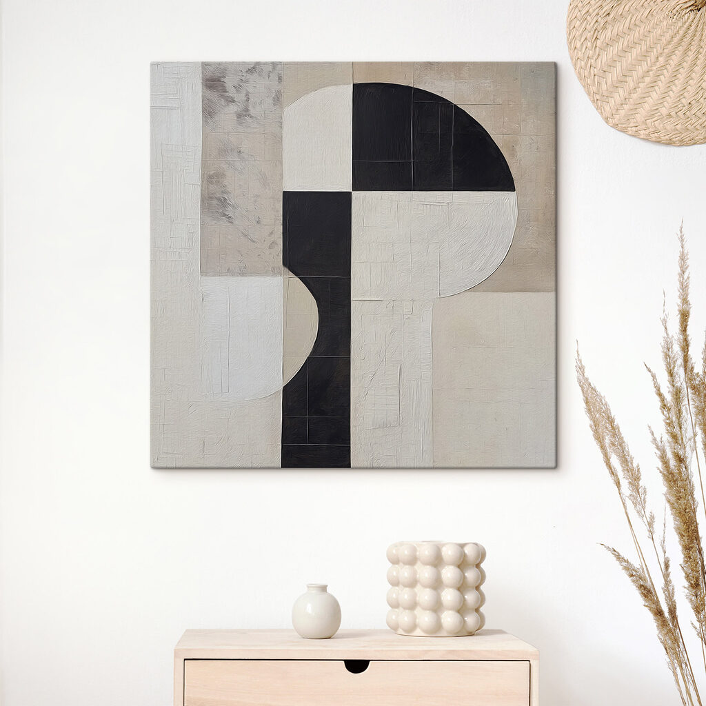 Black and white geometrical design Black and white geometrical design