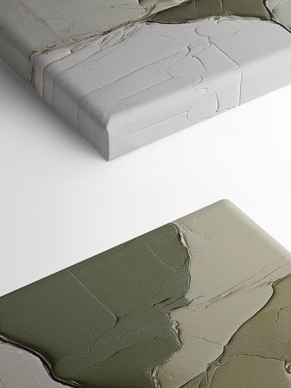 Artful layers of soft colors