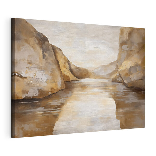 Canvas Schilderijen Water naast een rotsachtige berg (Artikelnummer: s50055) Canvas Schilderijen Canvas Schilderijen Water naast een rotsachtige berg (Artikelnummer: s50055)
