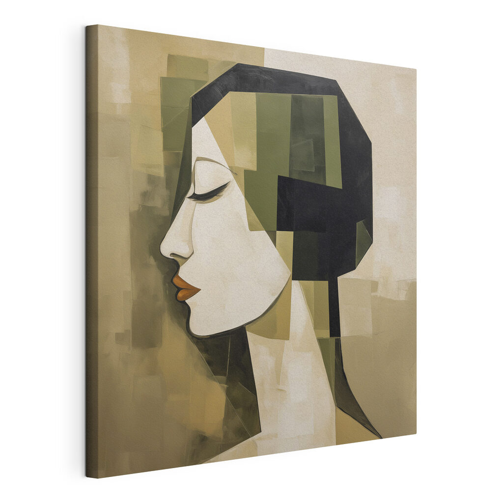 Painting of a woman's face