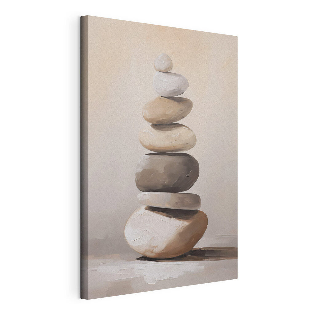 Stack of rocks on a table Stack of rocks on a table