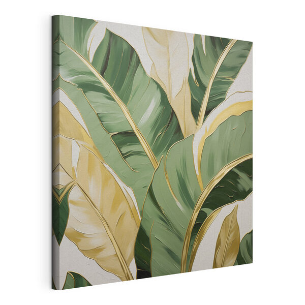 Canvas Schilderijen Levendige bladeren met elegante accenten (Artikelnummer: s50078) Canvas Schilderijen Canvas Schilderijen Levendige bladeren met elegante accenten (Artikelnummer: s50078)