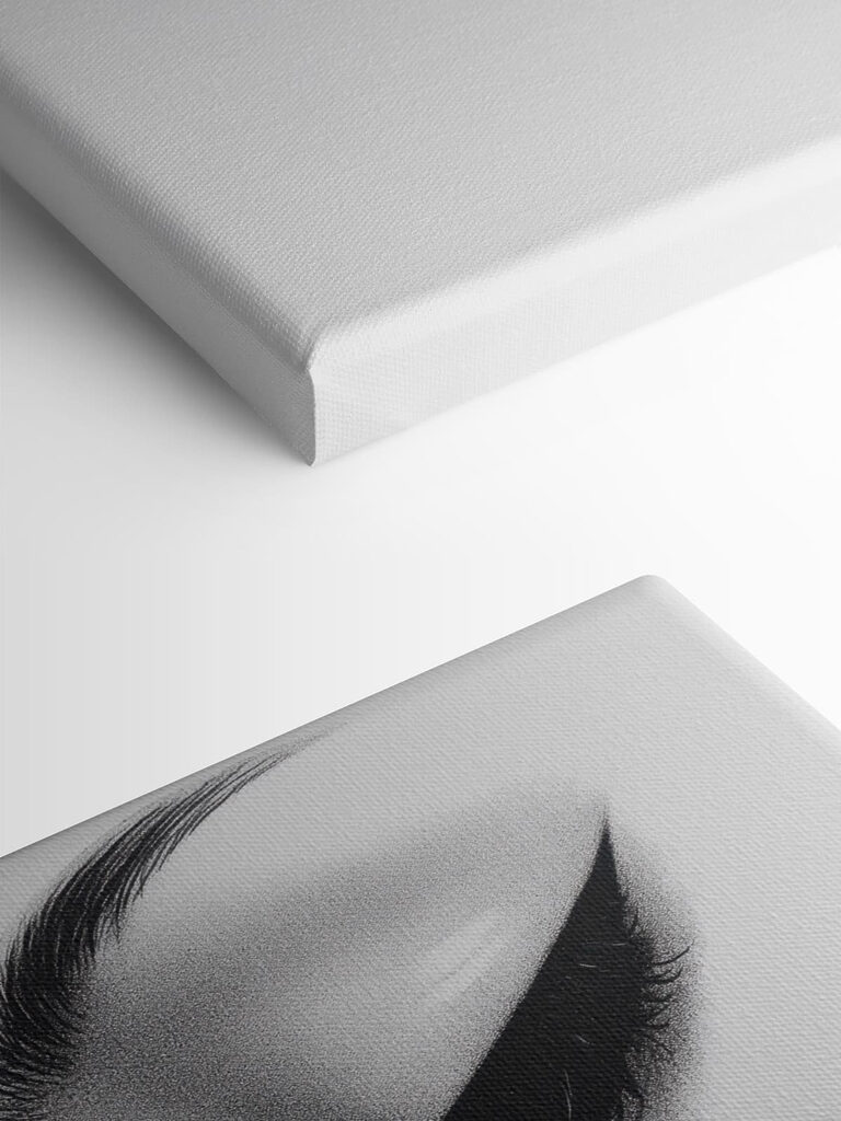 Elegant profile in monochrome shades Elegant profile in monochrome shades