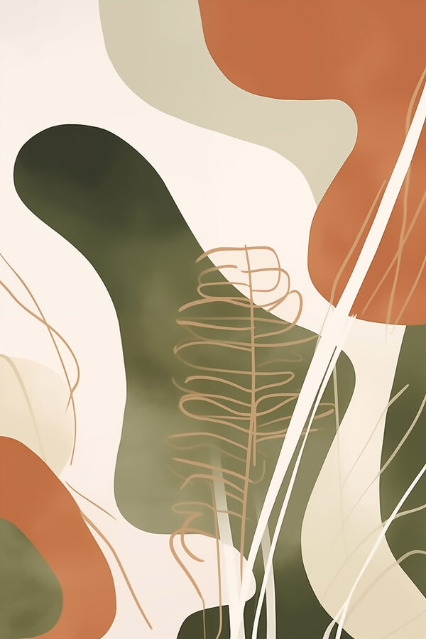 Abstract shapes in earthy tones Abstract shapes in earthy tones