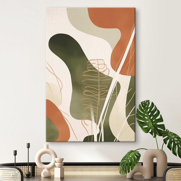 Abstract shapes in earthy tones Abstract shapes in earthy tones