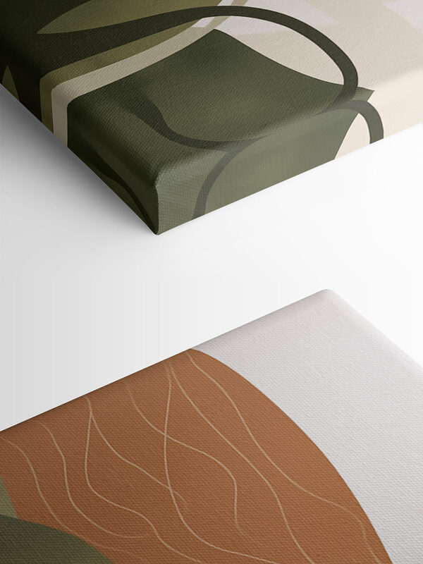 Flowing lines in earthy tones