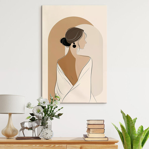 Woman with a white towel Woman with a white towel