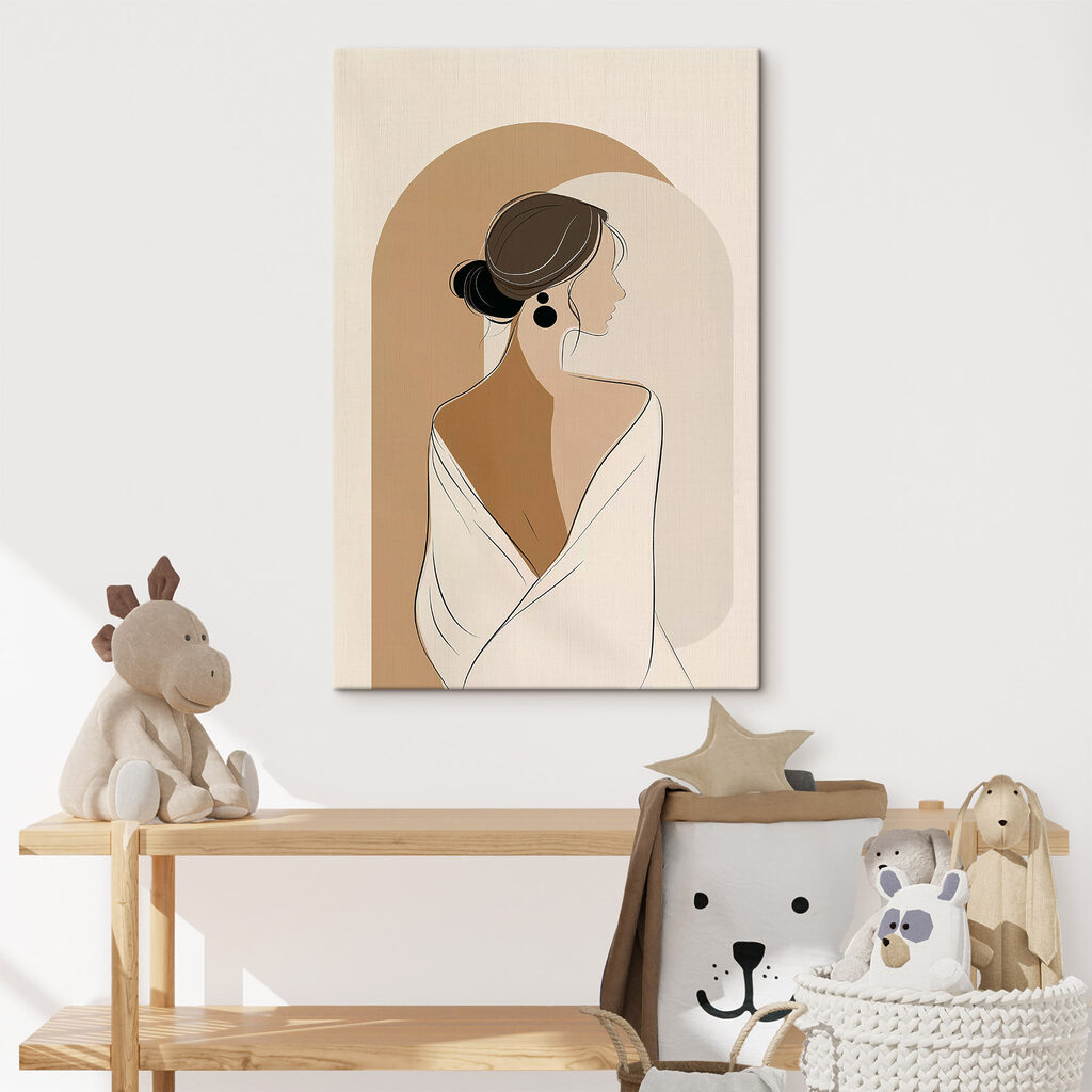 Woman with a white towel Woman with a white towel
