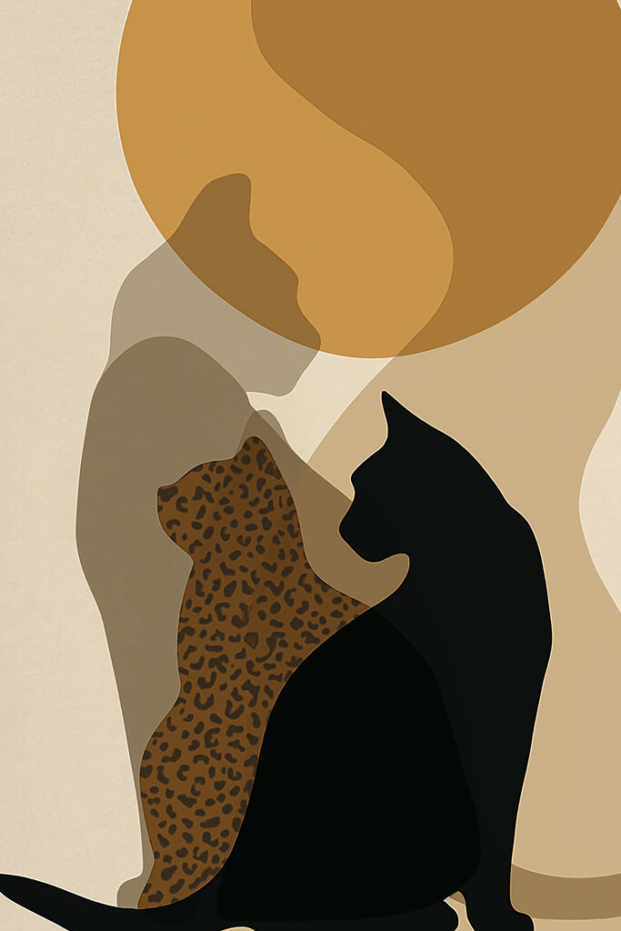 Cat and a leopard
