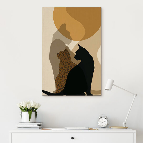 Cat and a leopard