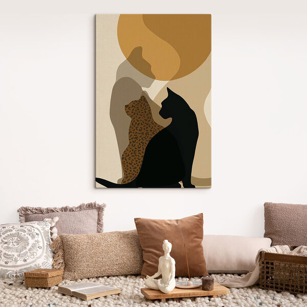 Cat and a leopard