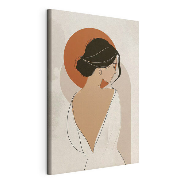 Woman with her back turned