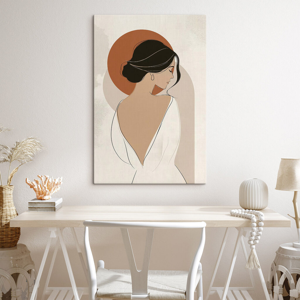 Woman with her back turned