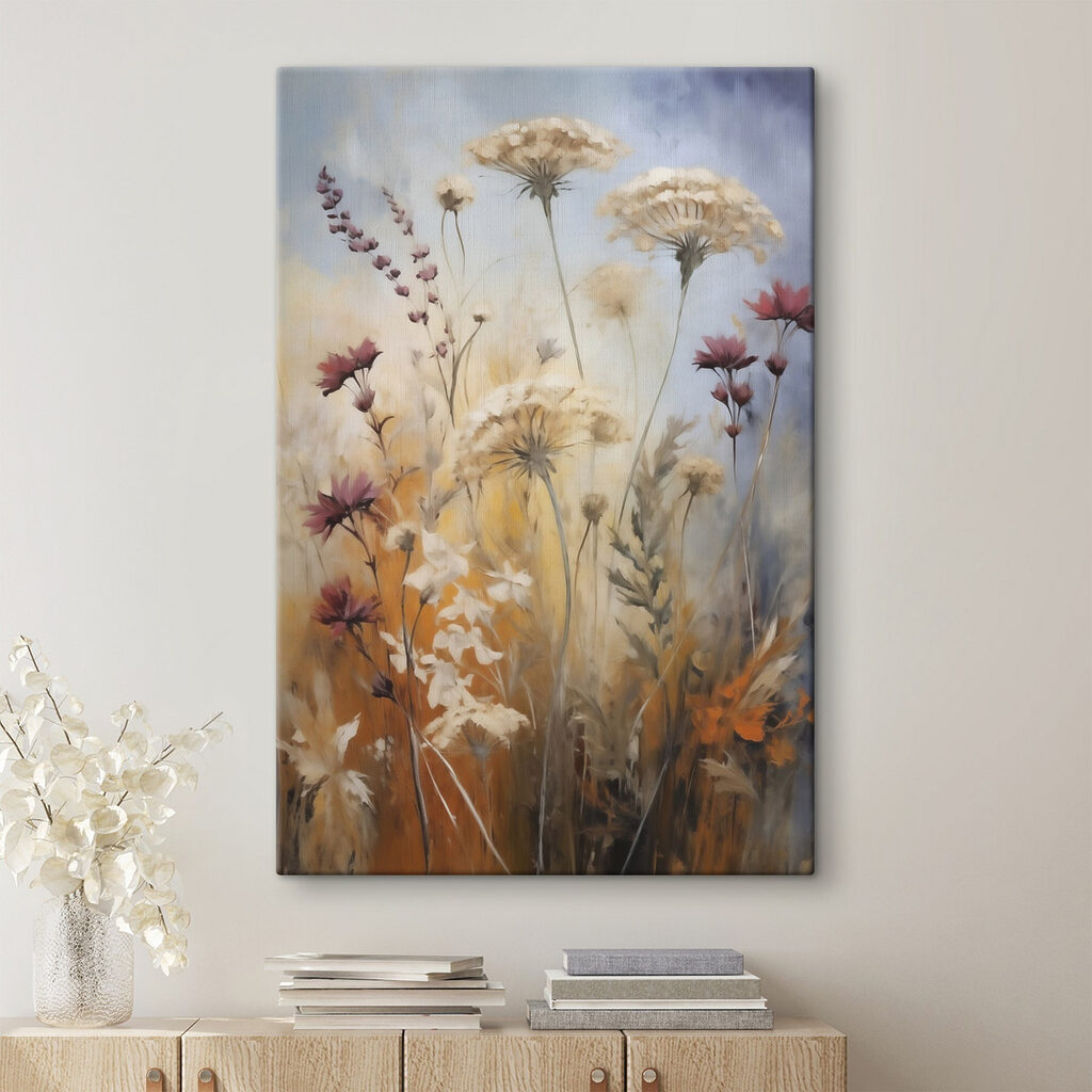 Painting of flowers and plants