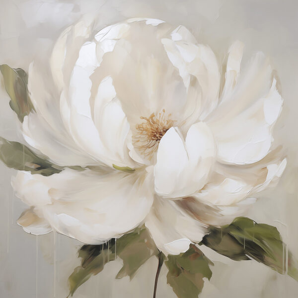 Painting of a white flower Painting of a white flower