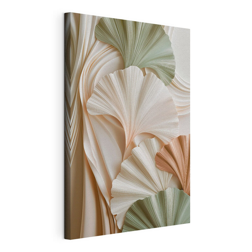 Soft folds in soothing earth tones Soft folds in soothing earth tones