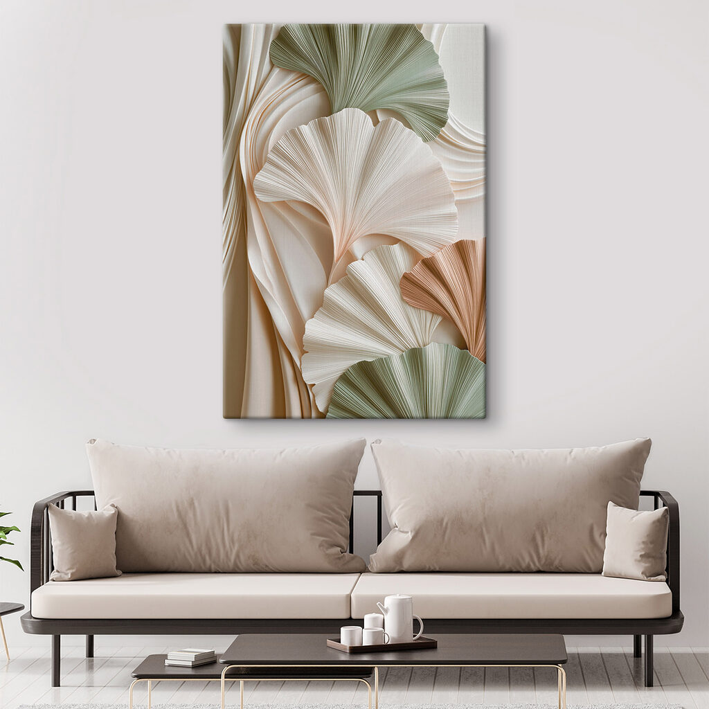 Soft folds in soothing earth tones Soft folds in soothing earth tones