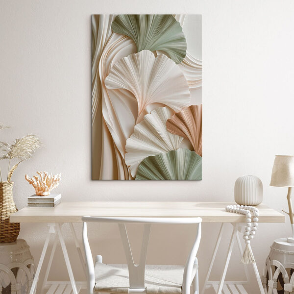 Soft folds in soothing earth tones Soft folds in soothing earth tones
