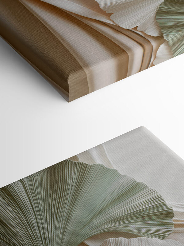 Soft folds in soothing earth tones Soft folds in soothing earth tones