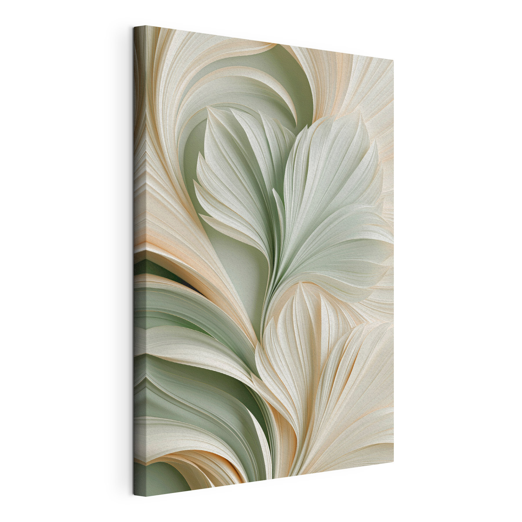 Elegant swirls of gentle hues