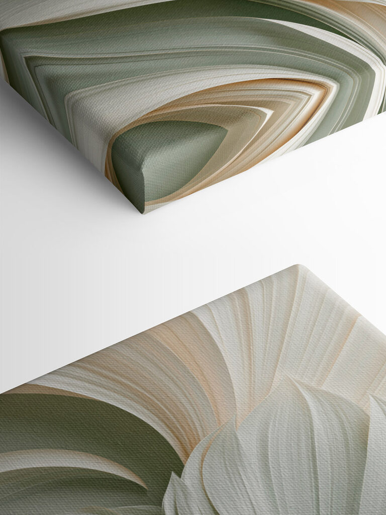 Elegant swirls of gentle hues
