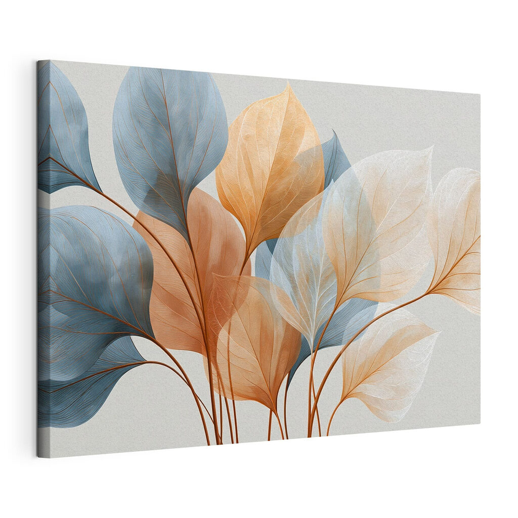 Softly colored leaves in harmony Softly colored leaves in harmony